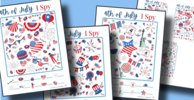 I Spy Printable – 4th Of July