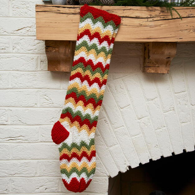 Zigzag Christmas Stocking Zigzag Christmas Stocking
