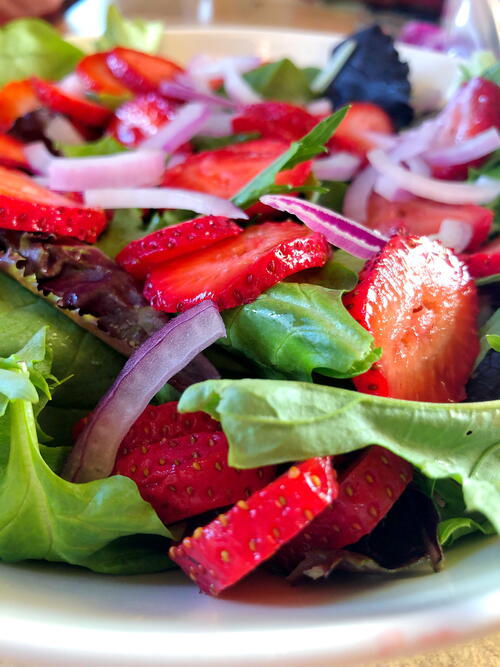 Berry Spring Salad With Maple Vinaigrette Berry Spring Salad With Maple Vinaigrette