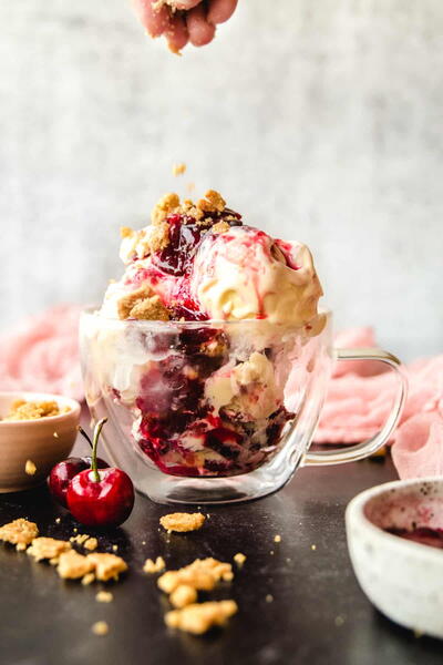 Bourbon Cherry Cheesecake Ice Cream Bourbon Cherry Cheesecake Ice Cream