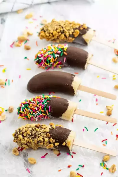 Frozen Chocolate Covered Bananas Frozen Chocolate Covered Bananas