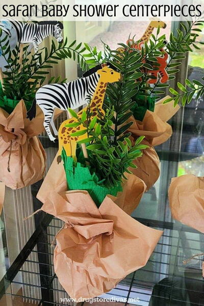 Safari Baby Shower Centerpieces Safari Baby Shower Centerpieces