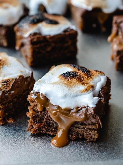 Caramel Smores Bars Caramel S’mores Bars