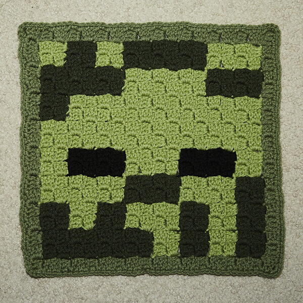 Minecraft Zombie C2c Crochet Block Minecraft Zombie C2c Crochet Block