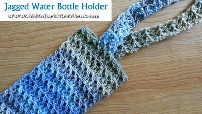 Jagged Crochet Water Bottle Holder Pattern