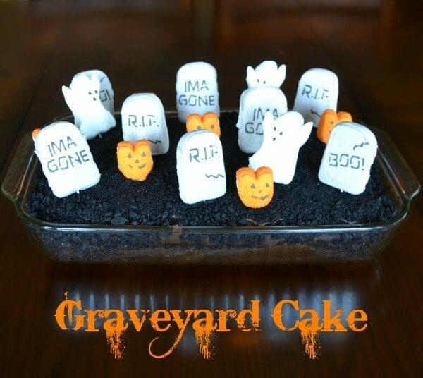 Halloween Graveyard Cake Halloween Graveyard Cake
