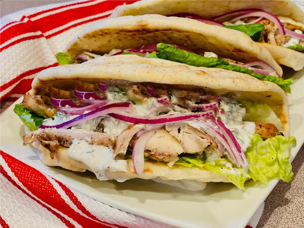 Grilled Chicken Gyros