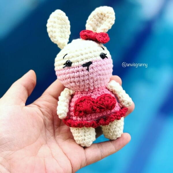 No Sew Bunny Keychain No Sew Bunny Keychain