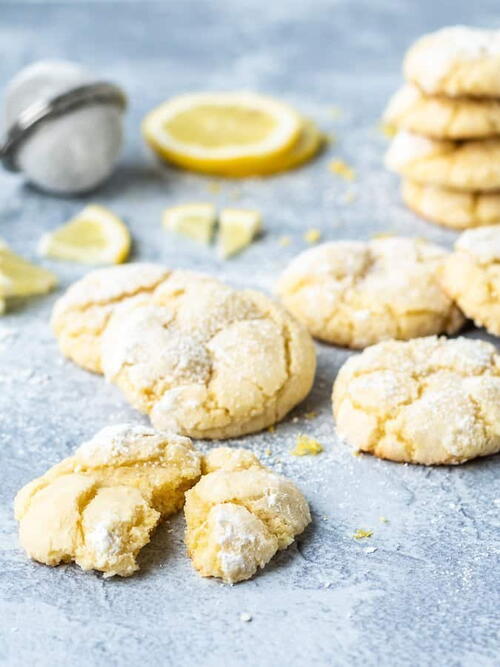 Lemon Crinkle Cookies Lemon Crinkle Cookies