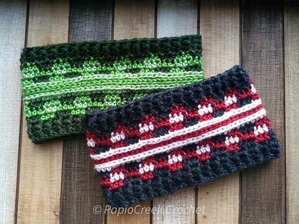 Stripey Plaid Ear Warmer Stripey Plaid Ear Warmer