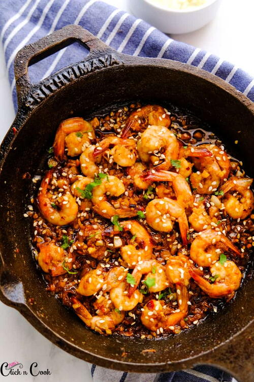 Easy Chilli Garlic Shrimps Easy Chilli Garlic Shrimps
