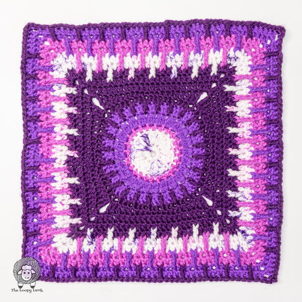 Lavender Fields Crochet Blanket Square Lavender Fields Crochet Blanket Square