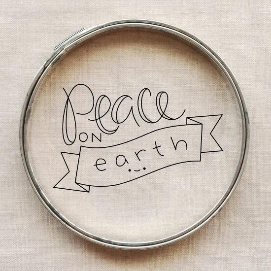 Free Printable Peace on Earth Pattern Free Printable Peace on Earth Pattern