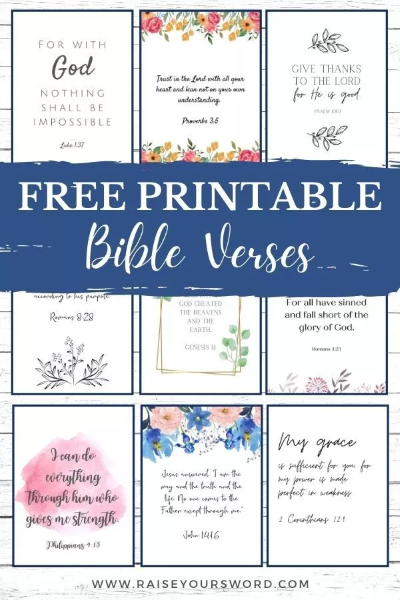 Lovely Free Printable Bible Verses