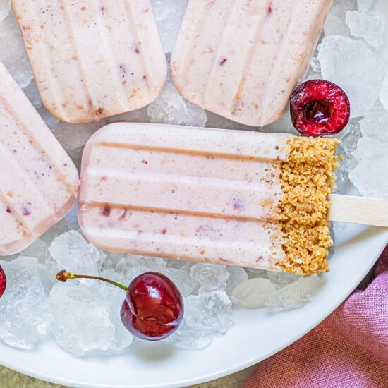 Cherry Cheesecake Popsicles Cherry Cheesecake Popsicles