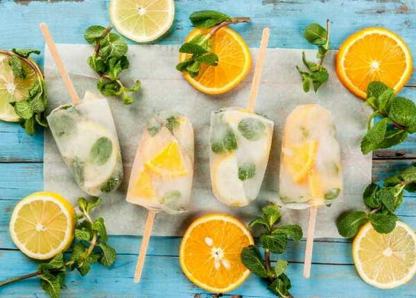 Lemon Lime Boozy Mojito Popsicles Lemon Lime Boozy Mojito Popsicles