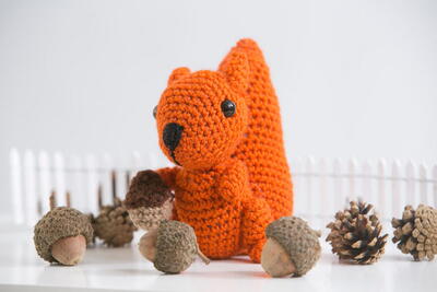 Acorn the Crochet Amigurumi Squirrel