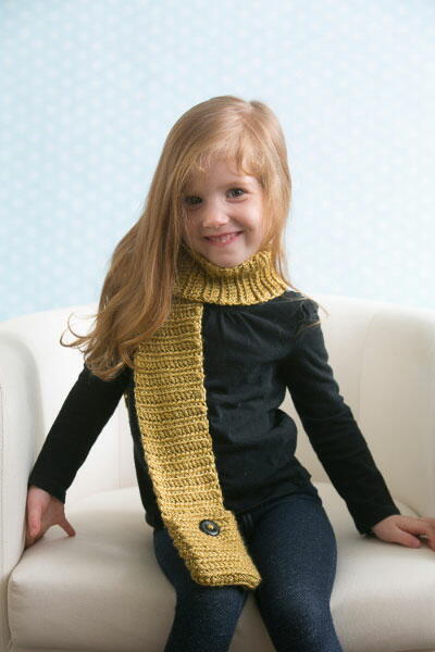 Childrens Crochet Pocket Scarf Childrens Crochet Pocket Scarf