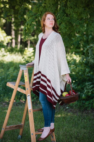 Red Delicious Ruana Crochet Pattern Red Delicious Ruana Crochet Pattern