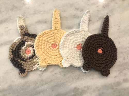 Cat Butt Coaster Crochet Pattern Cat Butt Coaster Crochet Pattern