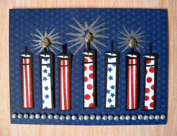 Fabulous Fourth Of July Fire Cracker Card Fabulous Fourth Of July Fire Cracker Card