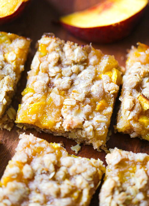 Oatmeal Peach Crumble Bars Oatmeal Peach Crumble Bars