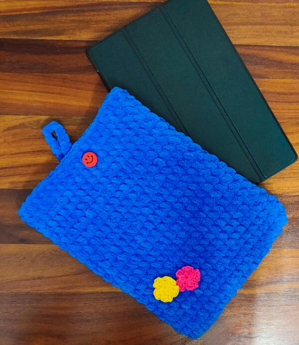 Plush Crochet Tablet Cover Plush Crochet Tablet Cover