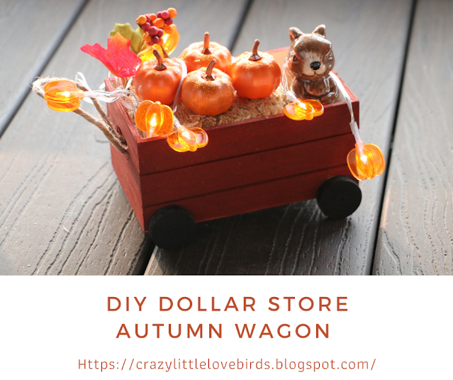 DIY Dollar Store Autumn Wagon DIY Dollar Store Autumn Wagon