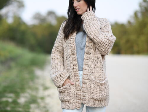 Big Comfy Ribbed Cardi Pattern Big Comfy Ribbed Cardi Pattern