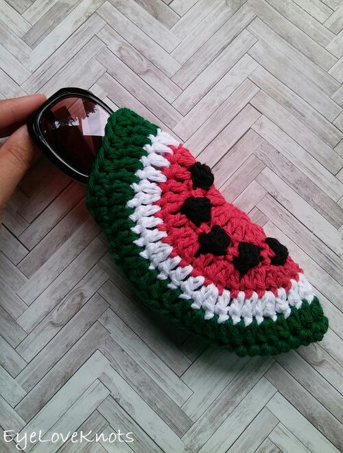 Watermelon Slice Sunglass Pouch Watermelon Slice Sunglass Pouch