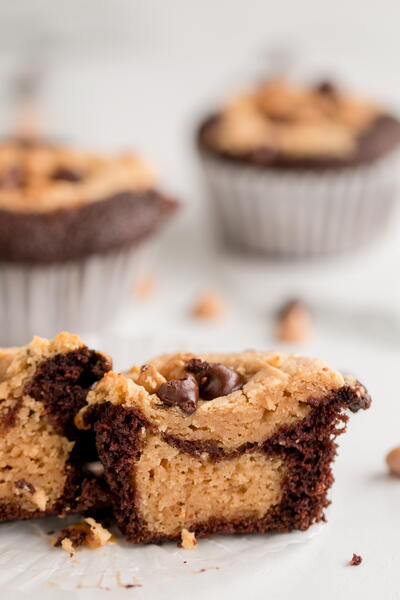 Chocolate Peanut Butter Cupcakes