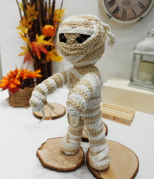 Crochet Mummy Halloween Crochet Pattern Crochet Mummy | Halloween Crochet Pattern