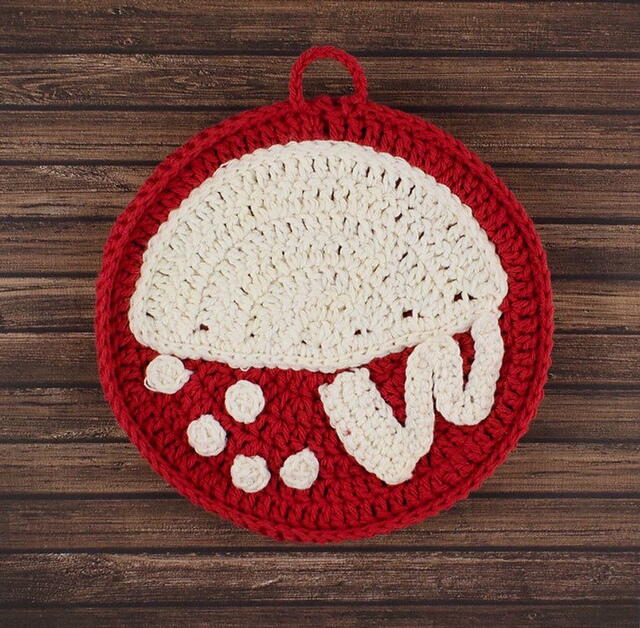 Bacterial Culture Plate Potholder Bacterial Culture Plate Potholder