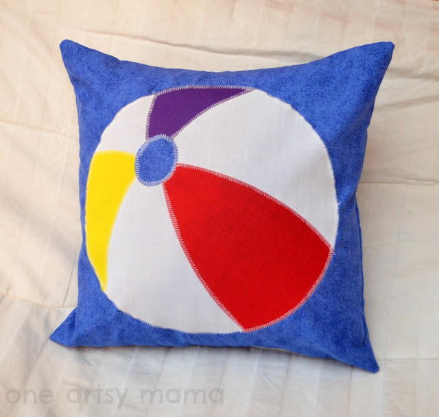 Summer Fun Beach Ball Pillow