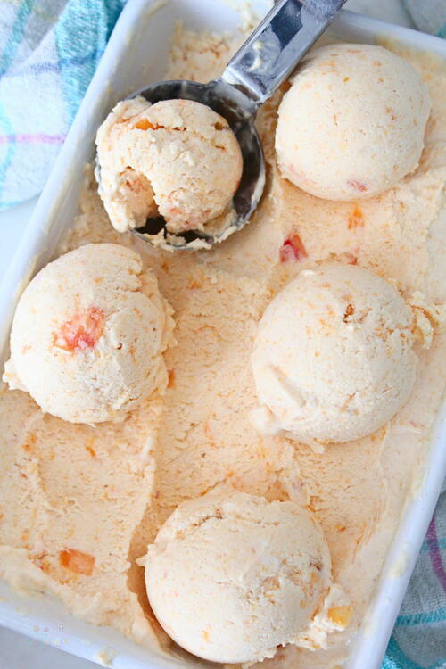 Peach Ice Cream Recipe Peach Ice Cream Recipe