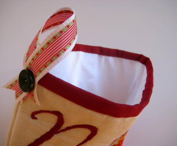 Traditional DIY Christmas Stocking Traditional DIY Christmas Stocking