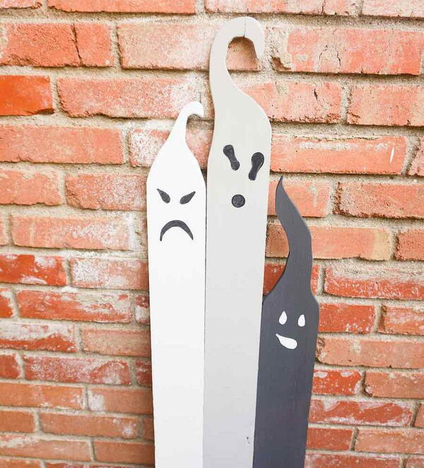 Diy Wood Ghosts Porch Decor Diy Wood Ghosts Porch Decor