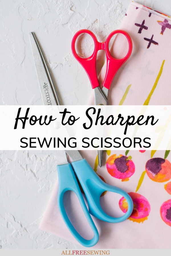 How to Sharpen Sewing Scissors pin