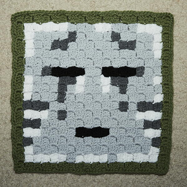 Minecraft Ghast C2c Crochet Block Minecraft Ghast C2c Crochet Block