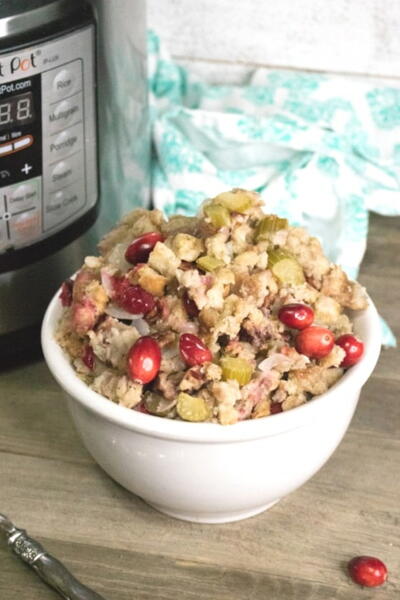 Instant Pot Stuffing Traditional   Thanksgiving Recipe