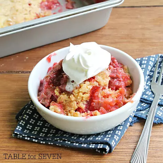 Rhubarb Dump Cake Rhubarb Dump Cake