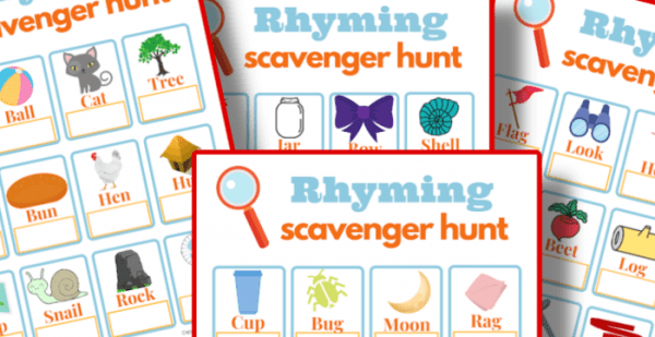 Rhyming Scavenger Hunt Rhyming Scavenger Hunt