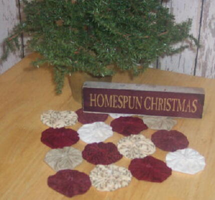 Christmas Yo Yo Doily Christmas Yo Yo Doily