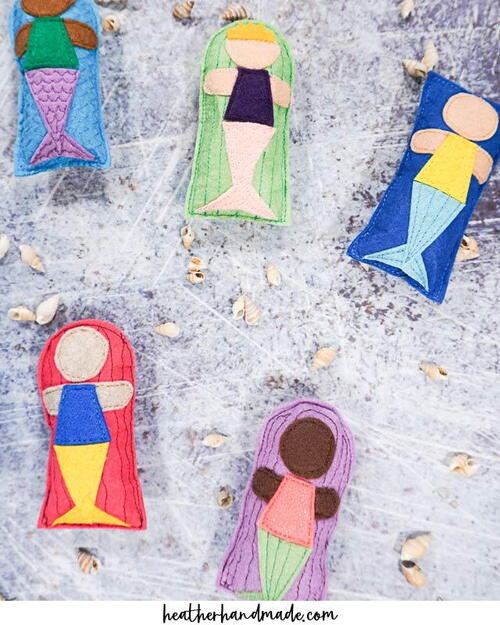 Mini Felt Mermaid Softie Mini Felt Mermaid Softie