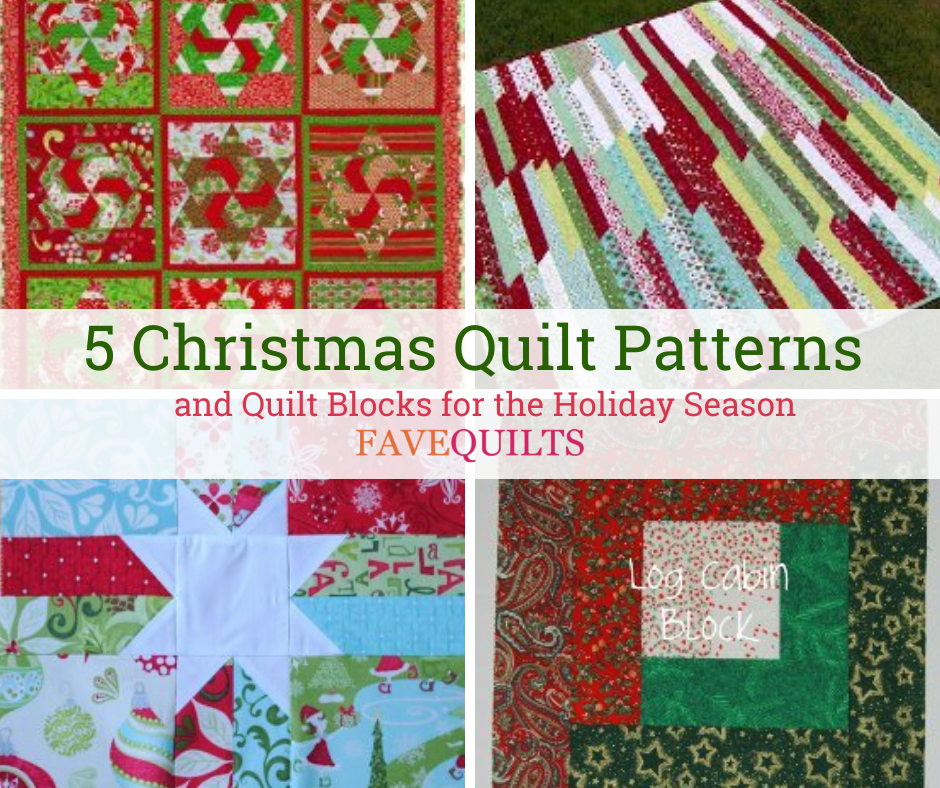 5 Free Christmas Quilt Patterns and Quilt Blocks for the Holiday Season