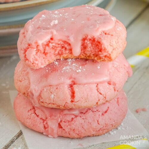 Strawberry Cake Mix Cookies Strawberry Cake Mix Cookies