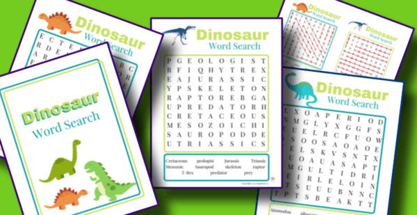 Dinosaur Word Search Printable Dinosaur Word Search Printable