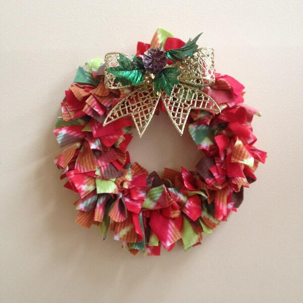 Easy Diy Fleece Wreath For Under 5 Easy, Diy Fleece Wreath For Under $5