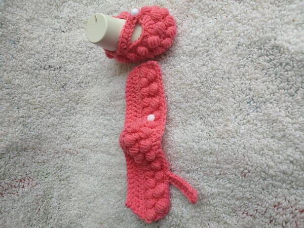 Puff Baby Girl Shoes Worked Flat Puff Baby Girl Shoes Worked Flat