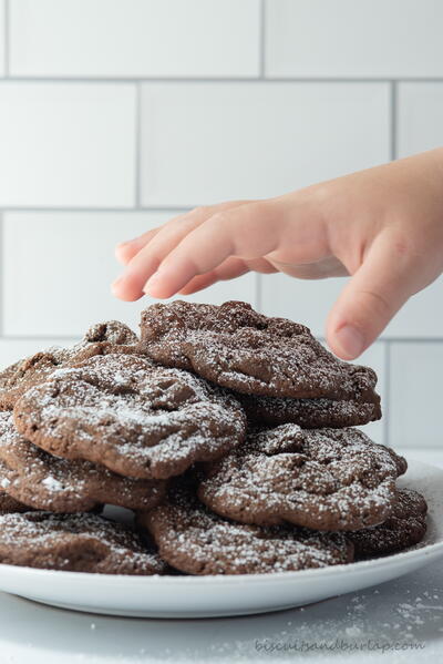 Easy Double Chocolate Cookies Easy Double Chocolate Cookies